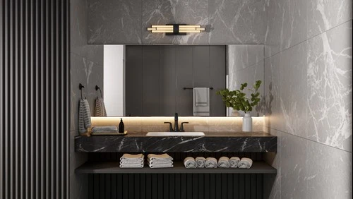 Quoizel PCTAL8624 Talbott 8 Light 24"W LED Bath Bar - Chrome - Picture 4 of 12