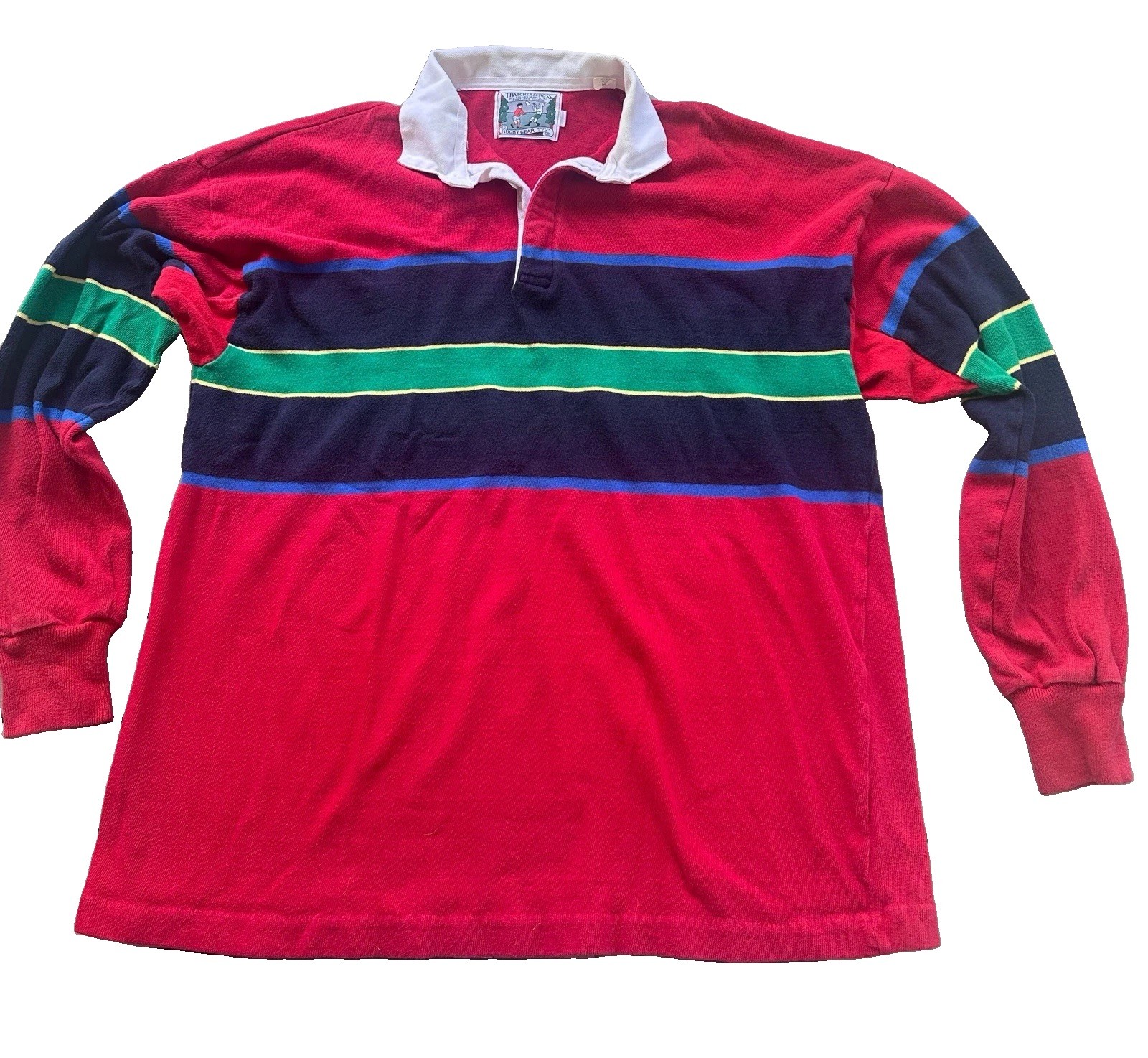 Vintage Thatcher Cross Rugby Shirt Men