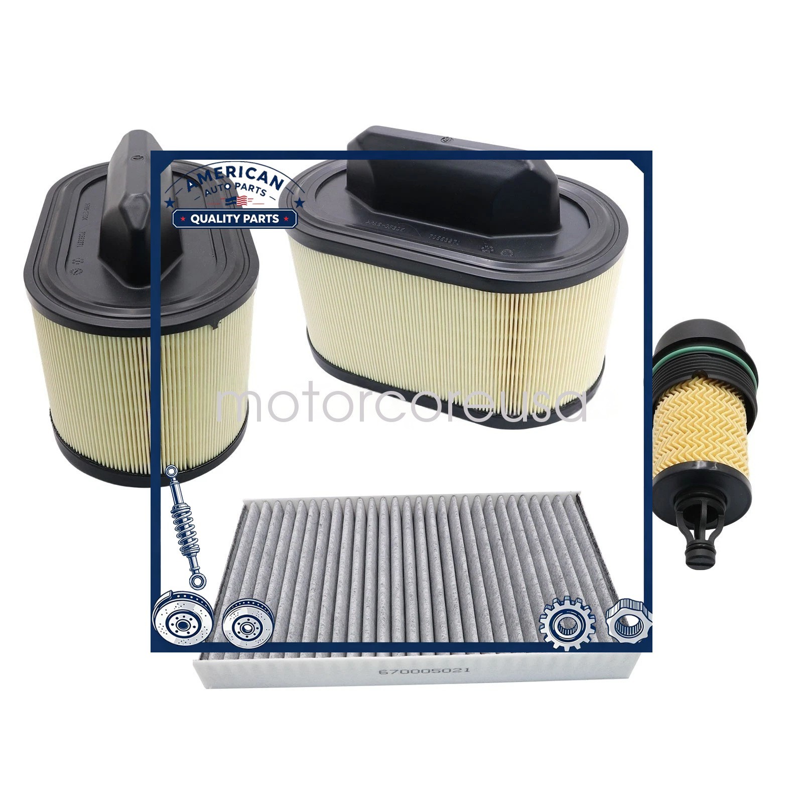 Maserati Ghibli Air filters Set P/N 311401
