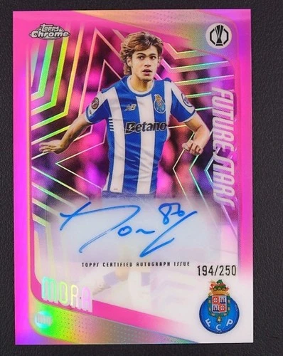 Rodrigo Mora 2025-26 Topps Chrome UCC Future Stars Pink Lava Auto /250 #FSA-RM