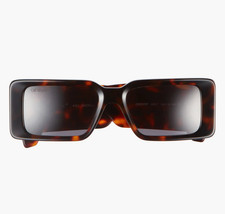 Off-White Virgil Abloh Milano Sunglasses Tortoise Rectangular Acetate 54mm Italy