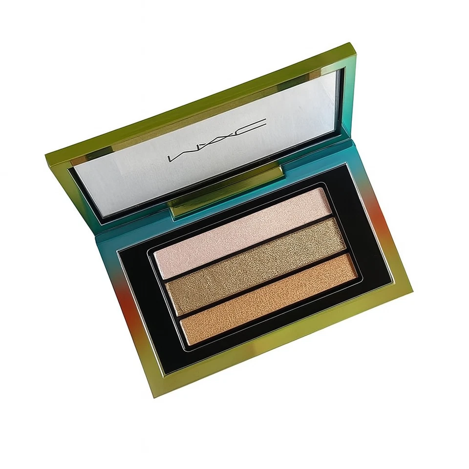 MAC Cosmetics Veluxe Pearlfusion Shadow - Eyeshadow Trio - Peach Pink and Gold - Image 4 of 4