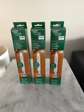 Winter Wonderland LED Candle Lamp SET OF 3 -PEWTER BASE - READ DESCRIPTION BELOW