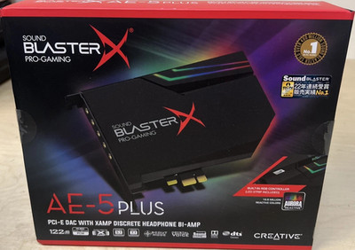 Creative Sound BlasterX AE-5 Plus Hi-Re PCIe Pro Gaming PC Audio Card DAC SB1740