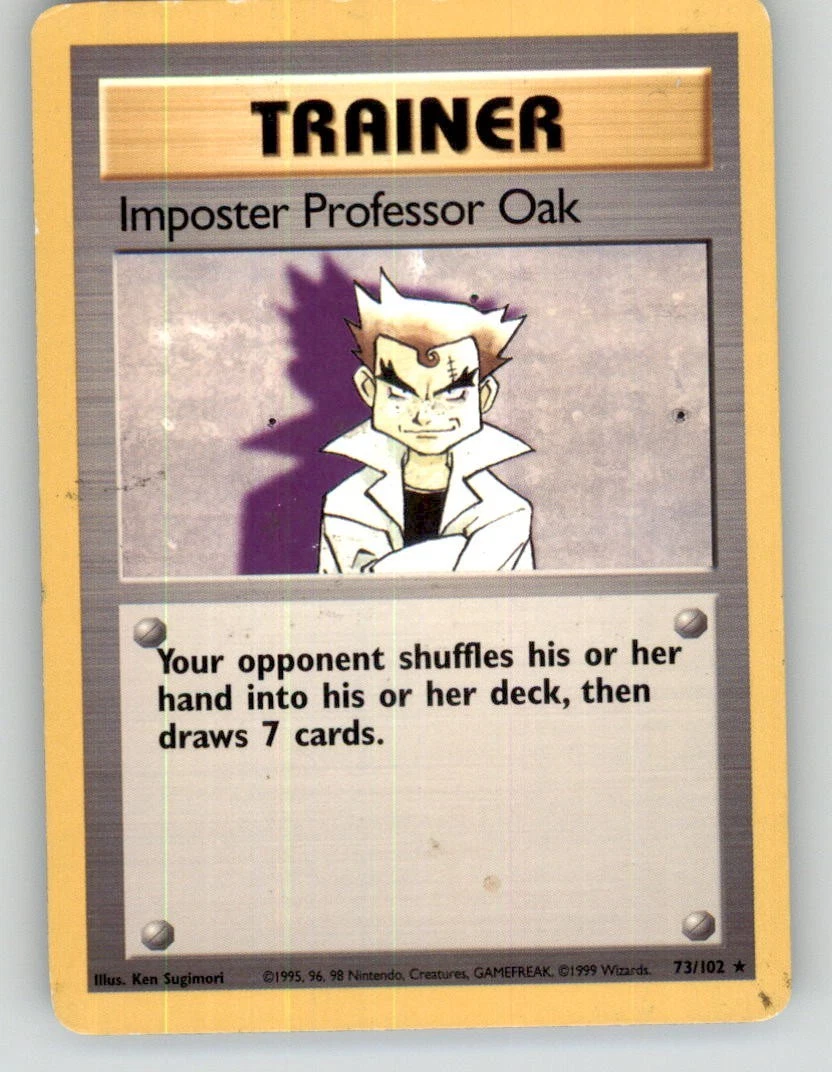 Imposter Professor Oak Pokémon TCG Cards for sale | eBay
