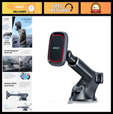 Magnetic Phone Mount for Car - Dashboard  Windshield Suction Holder, Telescopic