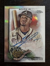 2022 Topps Allen & Ginter Chrome Ronald Acuna Jr. Auto #AGA-RAJ Braves