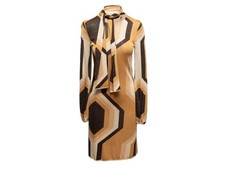 Vintage Gold & Multicolor Gucci Fall/Winter 2000 Kaleidoscope Dress Size US M