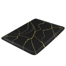 Black Gold 3'x4'x1/2" Rectangle Anti-fatigue Salon Chair Mat Barber Floor Mat