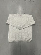 Vintage Hanes Heavyweight Sweatshirt XL 90s Ash Grey Crewneck Pullover Blank NOS