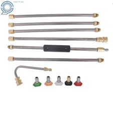 High Pressure Washer Extension Wand Set 5 Cleaner Hose And Nozzle Kit 4000PSI