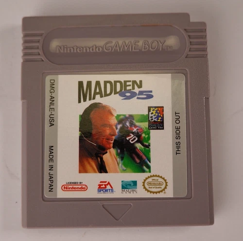 Madden 95 (Game boy) Nintendo, Cart Only, Tested & Cleaned, Authentic, Fast Ship