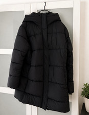 H&M Damen Steppjacke XL schwarz halblang Kapu...