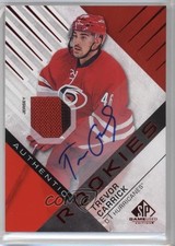 2016-17 SP Game Used Authentic Rookies Red Material Trevor Carrick #198 Auto 9mo