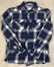 Icebreaker Long Sleeve Button Up Shirt 100 Wool Men Med Plaid READ fits like S