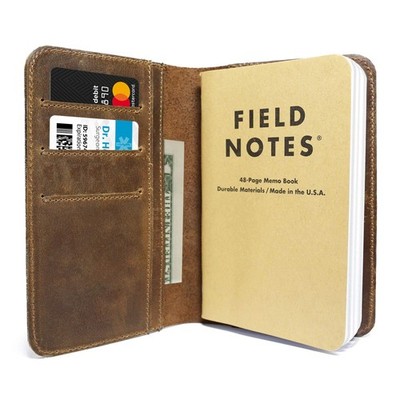 Jack's Point Leather Field Notes Cover for Memo - Pocket Sized brown