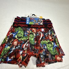 Marvel Avengers Boys Athletic Boxer Briefs 4 Pack Large 10-12 NWT