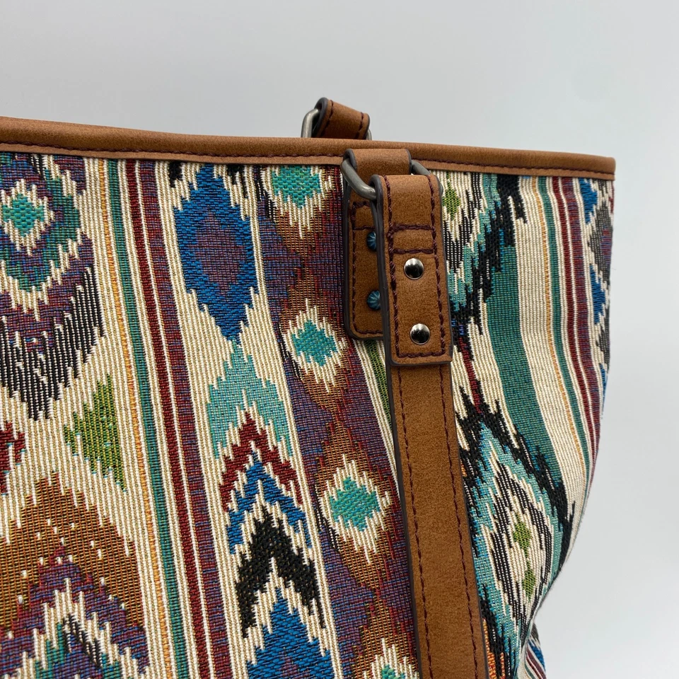 Bolso de Mano Justin Oculto Azteca Western Flecos Boho Suroeste Foto 3 de 4
