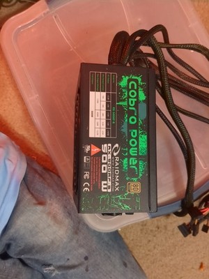 OEM RAIDMAX COBRA POWER RX-500AF-B 500W MAX 80+ BRONZE ATX POWER SUPPLY
