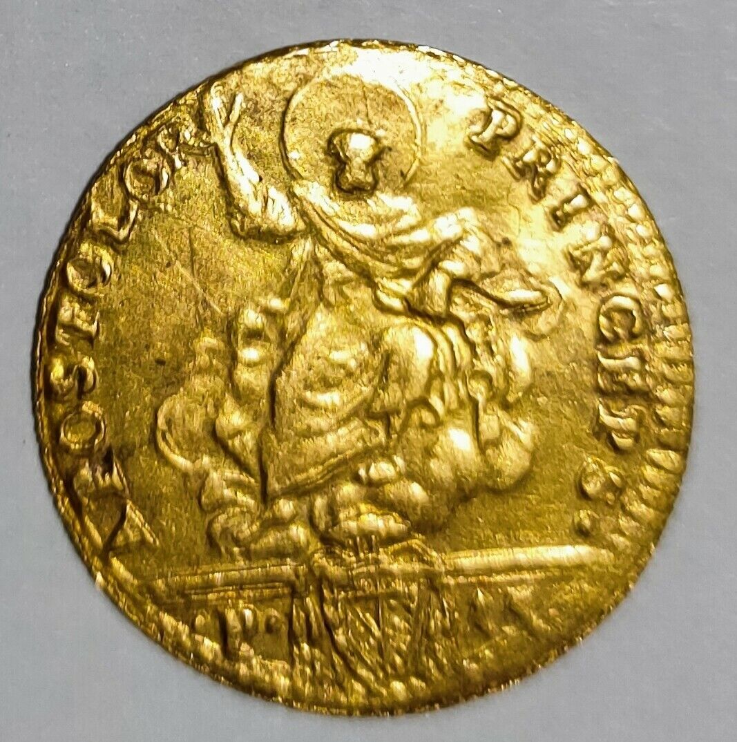 高級品市場 Gold coin from 15 Paoli 1 2 r2 Pius VI 大きな割引 VERY RARE Double 1778