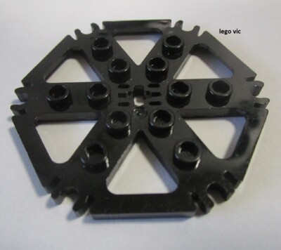 Lego 64566 Technic Plate Rotor 6 Blade Black 41130 City 76054 7636 10193 MOC B13