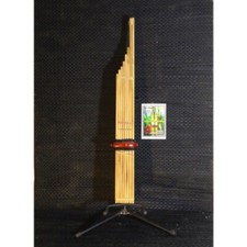 Thai Khaen Bamboo Musical Instrument Pipes Tongue Gold Isan Lao Mouth Organ Am