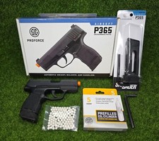 Sig Sauer ProForce P365 6mm CO2 Airsoft Pistol ⭐BUNDLE⭐ w/ Extra Magazine & CO2