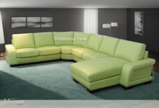 4PC MODERN EURO DESIGN LEATHER SECTIONAL SOFA S1108 (Custom Made options)