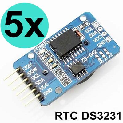 5x Real Time Clock RTC DS3231 AT24C32 Real Time Clock Module for Arduino-