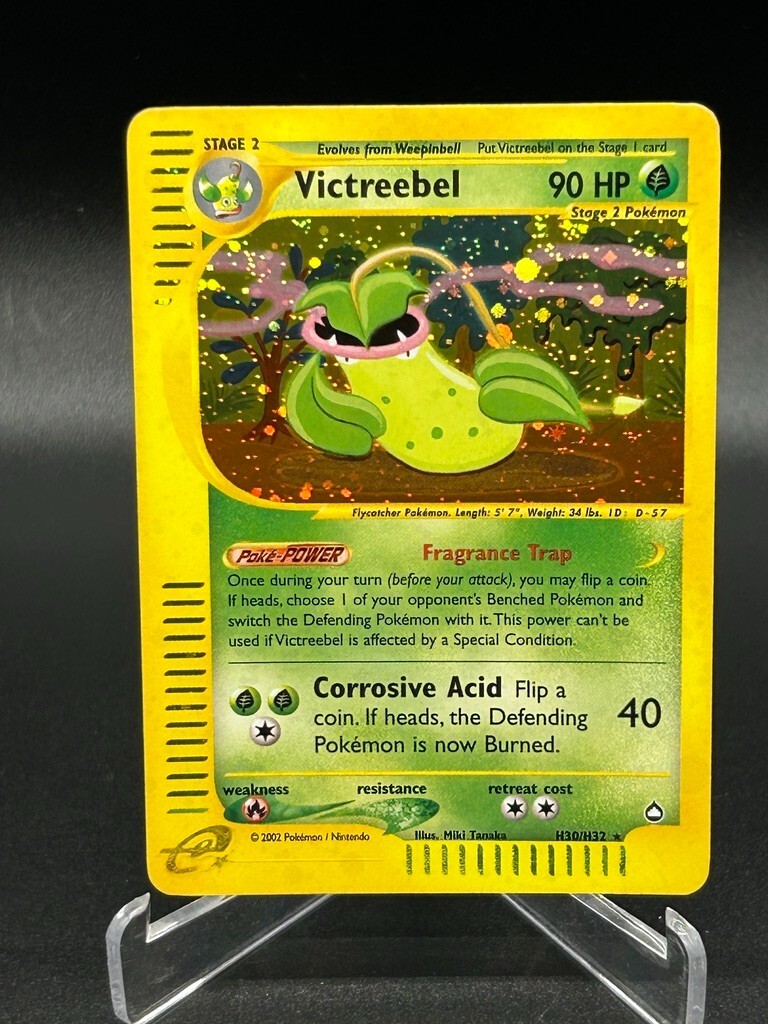 Victreebell Holo Rare H30/H32 Aquapolis WoTC Pokemon Card 2002