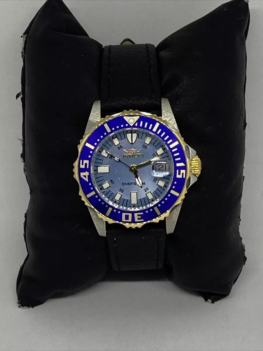 Invicta Pro Diver 2961 Women s Black Leather Analog Dial Quartz Watch RQ474