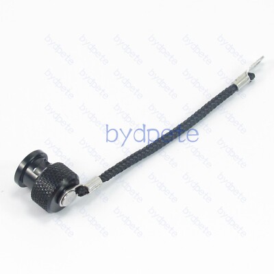 Black BNC Dust Cap Cover Waterproof IP67 IP68 Aluminum Nylon Rope Silicone Oring