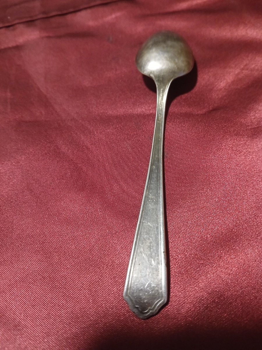 One Gorham EP Pat. 1923 S Silver Plate Serving teaspoon 6 Inches