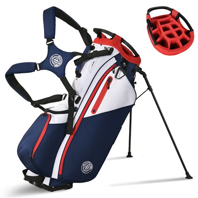 Shopsource 14 Way Lightweight Golf Stand Bag w Full Length Dividers Padded Strap