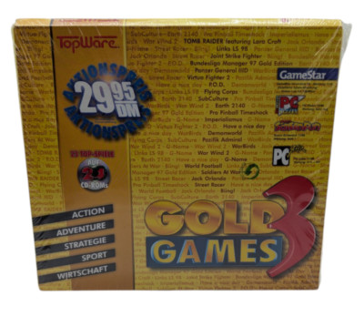   TopWare Gold Games 3 - (PC DVD Spiel) (DE) OVP  BIG BOX NEU SEALED NEW 