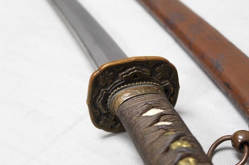WW2 Japanese Army Officer Sword with Dragon Etch . SJ340 - Picture 8 of 19