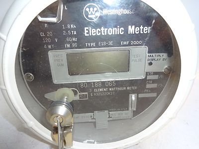 WESTINGHOUSE E1S-3E ELECTRONIC METER EMF 2000