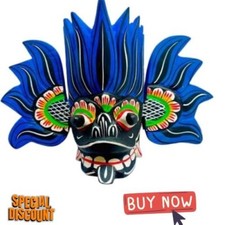 Sri Lankan Handmade Wooden Home Decor Wall Hanging Traditional Mask 10 inches