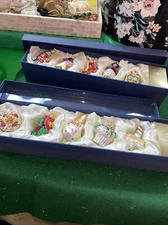 Black Forest Collection Christmas Ornaments. Rare Lot Of 10 Ornaments. Blue Box.