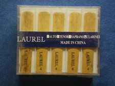 LAUREL 4 Bb SOPRANO CLARINET REEDS - STRENGTH 4 - BOX OF 10