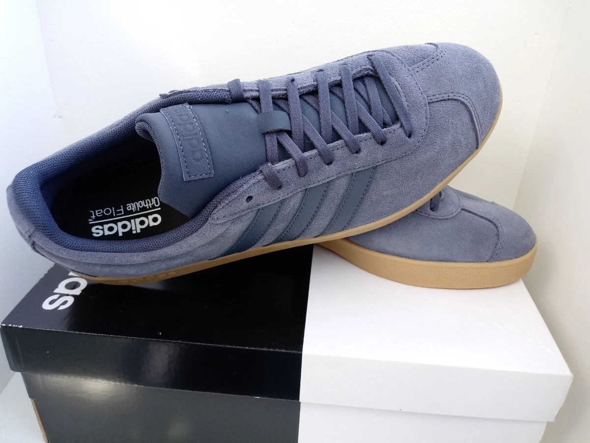 RARE ADIDAS VL COURT 2.0 MEN SKATEBOARDING SHOES SUEDE NAVY BLUE