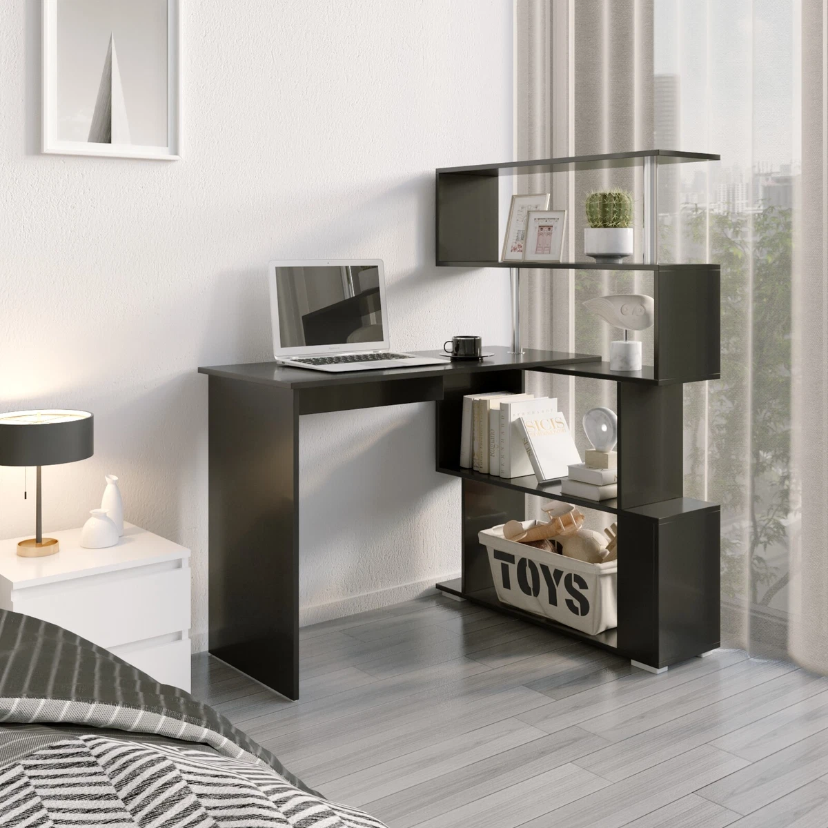 Corner desk on sale space saver
