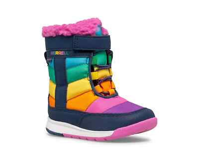 Merrell Alpine Puffer JR Waterproof Backpacking Boot, Rainbow Multi, 5 US-No box