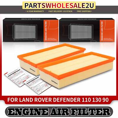 2x Engine Air Filter for Land Rover Defender 110 2020-2024 Defender 90 2021-2024