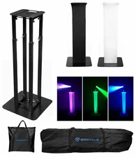 Rockville RTP32B Church Stage Design Moving Head Light Performance Totem Stand