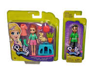 Polly Pocket Set - Figur - Hoptastic Lila + Nicolas Wells - Neu Ovp #