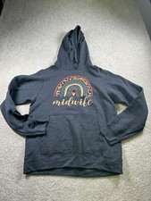 Womens Size M Gray Hooded Sweatshirt Midwife Nwot