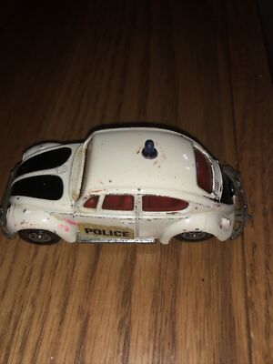 Volkswagen Beetle Die Cast 1200 Saloon Police Bug 1969 Whiz wheels