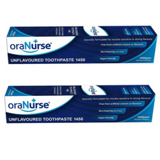 Pack of 2 OraNurse Unflavoured Toothpaste - 50ml - Vegan Friendly SLS Free 84.90 per litre