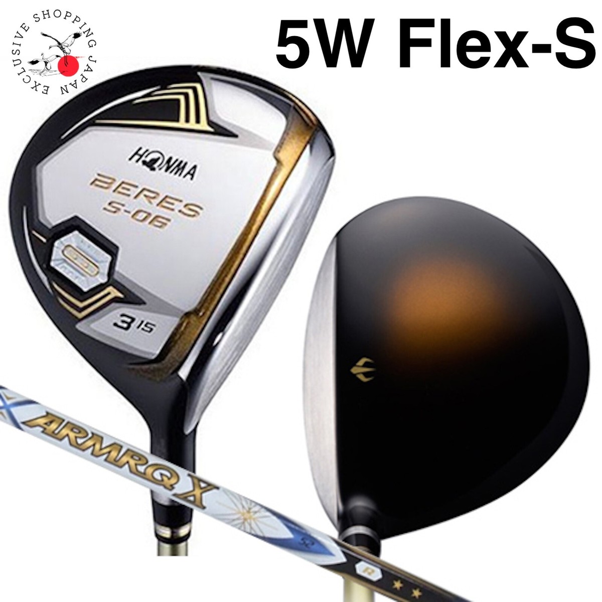 HONMA Beres S-06 Fairway Wood FW Club 2S 2 Star 5W 18° ARMRQ X 52 